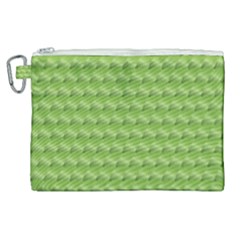 Green Pattern Ornate Background Canvas Cosmetic Bag (xl)