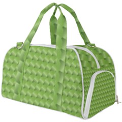 Green Pattern Ornate Background Burner Gym Duffel Bag