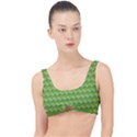 Green Pattern Ornate Background The Little Details Bikini Top View1