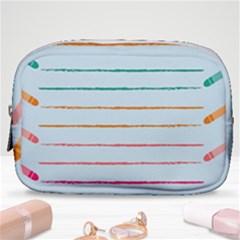 Crayon Background School Paper Make Up Pouch (small)