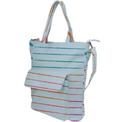 Crayon Background School Paper Shoulder Tote Bag