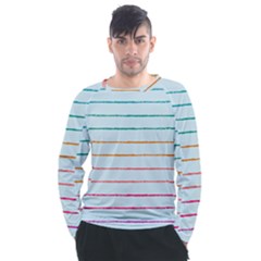 Crayon Background School Paper Men s Long Sleeve Raglan Tee