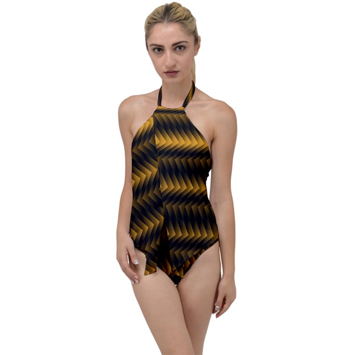 Ornament Stucco Go with the Flow One Piece Swimsuit