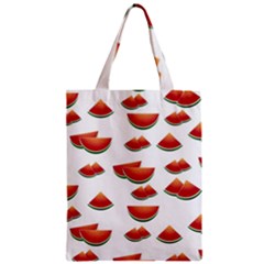 Summer Watermelon Pattern Zipper Classic Tote Bag by Dutashop