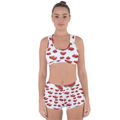 Summer Watermelon Pattern Racerback Boyleg Bikini Set