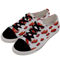 Summer Watermelon Pattern Men s Low Top Canvas Sneakers