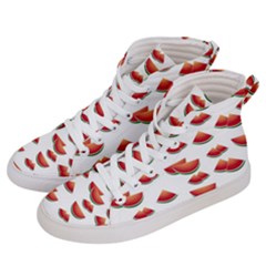 Summer Watermelon Pattern Men s Hi-top Skate Sneakers