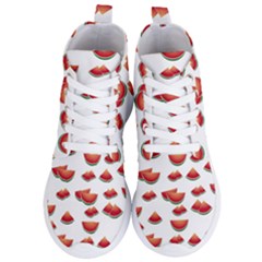 Summer Watermelon Pattern Women s Lightweight High Top Sneakers