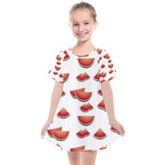 Summer Watermelon Pattern Kids  Smock Dress