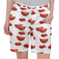 Summer Watermelon Pattern Pocket Shorts by Dutashop