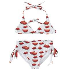 Summer Watermelon Pattern Kids  Classic Bikini Set by Dutashop