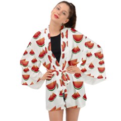 Summer Watermelon Pattern Long Sleeve Kimono