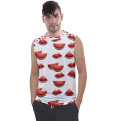 Summer Watermelon Pattern Men s Regular Tank Top by Dutashop