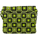 Green Pattern Square Squares Buckle Messenger Bag View3