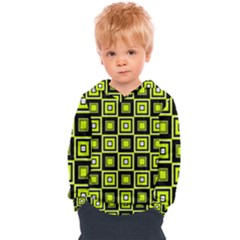 Green Pattern Square Squares Kids  Overhead Hoodie