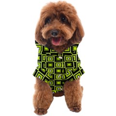 Green Pattern Square Squares Dog Coat