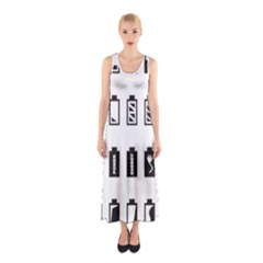 Battery Icons Charge Sleeveless Maxi Dress by Dutashop