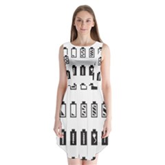 Battery Icons Charge Sleeveless Chiffon Dress   by Dutashop