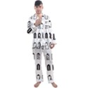 Battery Icons Charge Men s Long Sleeve Satin Pajamas Set View1