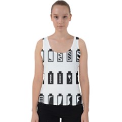 Battery Icons Charge Velvet Tank Top by Dutashop