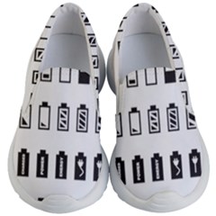 Battery Icons Charge Kids Lightweight Slip Ons by Dutashop