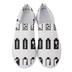 Battery Icons Charge Women s Slip On Sneakers by Dutashop