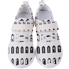 Battery Icons Charge Women s Velcro Strap Shoes by Dutashop