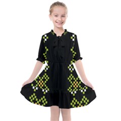 Pattern Background Vector Seamless Kids  All Frills Chiffon Dress by Dutashop