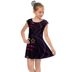 Background Abstract Star Kids  Cap Sleeve Dress by Dutashop