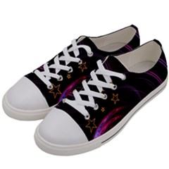 Background Abstract Star Women s Low Top Canvas Sneakers by Dutashop