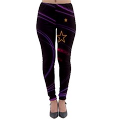 Background Abstract Star Lightweight Velour Leggings by Dutashop