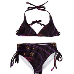 Background Abstract Star Kids  Classic Bikini Set