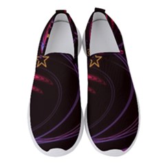 Background Abstract Star Women s Slip On Sneakers