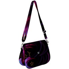 Background Abstract Star Saddle Handbag