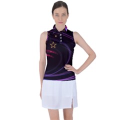 Background Abstract Star Women s Sleeveless Polo Tee by Dutashop