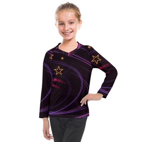 Background Abstract Star Kids  Long Mesh Tee by Dutashop