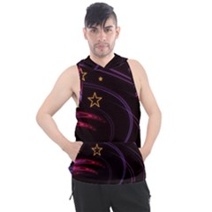 Background Abstract Star Men s Sleeveless Hoodie