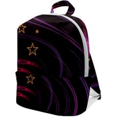 Background Abstract Star Zip Up Backpack