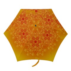 Fractal Yellow Orange Mini Folding Umbrellas by Dutashop