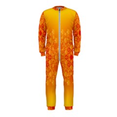 Fractal Yellow Orange Onepiece Jumpsuit (kids) by Dutashop