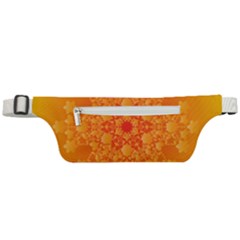 Fractal Yellow Orange Active Waist Bag