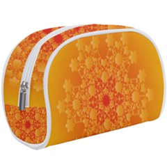 Fractal Yellow Orange Make Up Case (large)