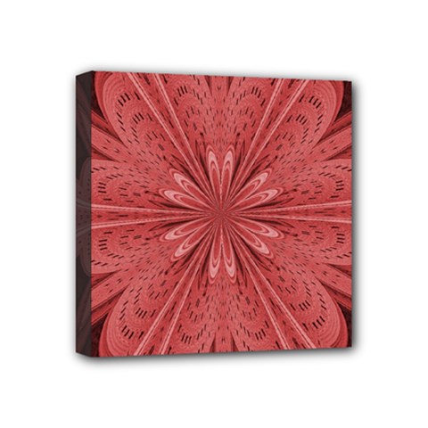 Background Floral Pattern Mini Canvas 4  X 4  (stretched) by Dutashop