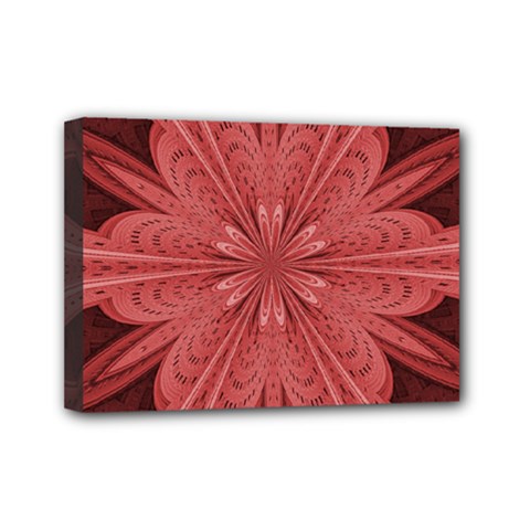 Background Floral Pattern Mini Canvas 7  X 5  (stretched) by Dutashop