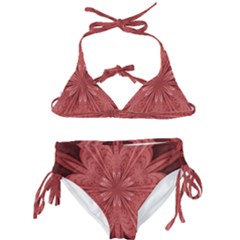 Background Floral Pattern Kids  Classic Bikini Set