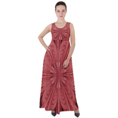 Background Floral Pattern Empire Waist Velour Maxi Dress by Dutashop