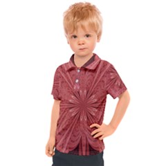 Background Floral Pattern Kids  Polo Tee