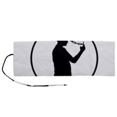 Mobile Phone Addiction Concept Drawing Roll Up Canvas Pencil Holder (m) by dflcprintsclothing