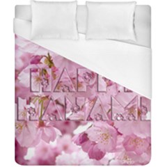 Cherry Blossom Photography Happy Hanami Sakura Matsuri Duvet Cover (California King Size)