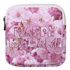 Cherry Blossom Photography Happy Hanami Sakura Matsuri Mini Square Pouch